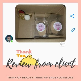 Brushlovlove ฟองน้ำนุ่มลงรองพื้นได้บาง เบา เนียน ใช้แล้วผิวใสมาก ใครชอบแต่งหน้าเผยผิว ลุคใส ๆ แนะนำค่ะ