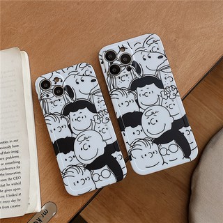 เคสซิลิโคน เคสไอโฟน iPhone 14 Pro Max iPhone 13 Pro Max iPhone 12 Pro Max iPhone 11 Cartoon Peanuts สนูปปี้ Snoppy &amp; Charlie Brown Soft Silicone Case