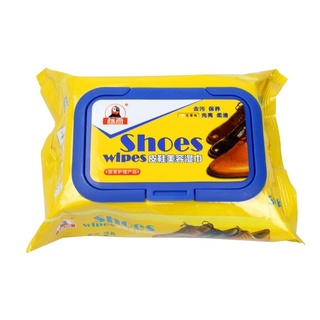    แผ่นเช็ดทำความสะอาดรองเท้า ผ้าเช็ดทำความสะอาดรองเท้า Shoes Wipes  รุ่น Shoewipes-00e-J1-P