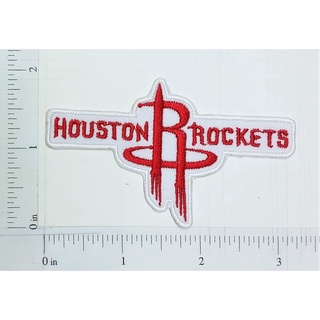 NBA Houston Rockets Basketball team sport โลโก้ เฮาส์ตัน ร็อกเก็ตส์ เอ็นบีเอ บาสเก็ตบอล กีฬา ตัวรีดติดเสื้อ เย็บติดเสื้อ