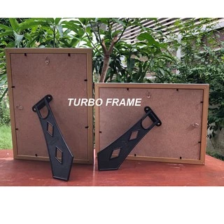 กรอบรูปหลุยส์ดอกใหญ่ สีทอง สีขาว ขนาดภาพ 11x14”, 12x16" , 12x18" ราคาถูกมีขาตั้ง หูแขวนผนัง กระจกด้านหน้า
