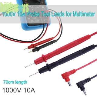 Hig 70 ซม. 1 คู่ 10 A Probe Test Leads สําหรับมัลติมิเตอร์มิเตอร์