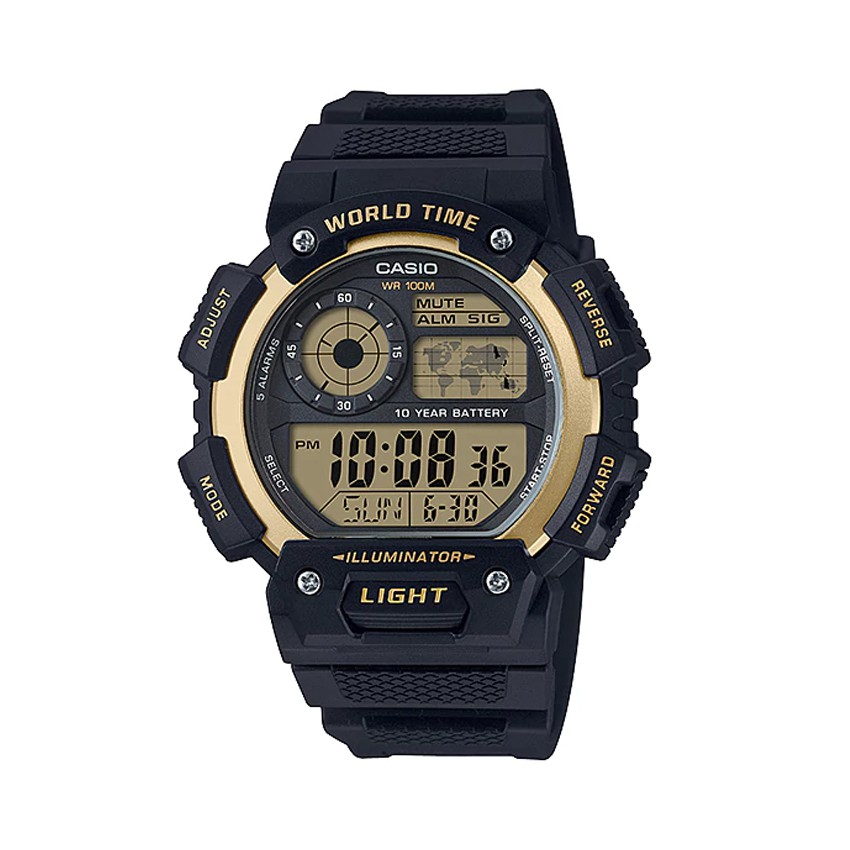 Casio Standard นาฬิกาข้อมือผู้ชาย  สายเรซิ่น รุ่น AE-1400WH,AE-1400WH-9A,AE-1400WH-9AVDF