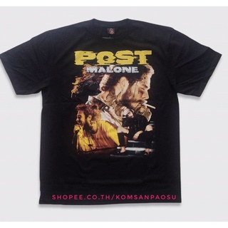 คอตต้อนคอกลม✻เสื้อวง postmalone post malone เสื้อฮิปฮอปS-5XL