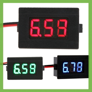 โวลต์มิเตอร์ 0 . 36 นิ้ว Led ดิจิตอล Dc 4 . 5-30 V Two Line Volt Meter