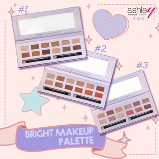 พาเลทอายแชโดว์ A-340 Ashley(แอชลี่ย์) Bright Makeup Palette