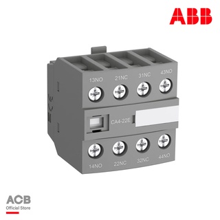 ABB : Auxiliary Contact - 1NC + 3NO, 4 Contact, Front Mount, 6 A รหัส CA4-31M : 1SBN010140R1131 เอบีบี