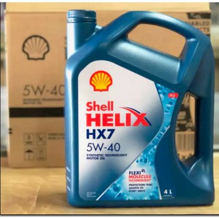 ※SHELL น้ำมันเครื่อง เบนซินกึ่งสังเคราะห์ 5W-40 Helix HX7 เบนซิน 5W-40 (4 ลิตร)✪