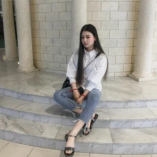 A49รองเท้ารัดส้น Kwintra รุ่น Sandals Blink สีเทาเมทาลิค