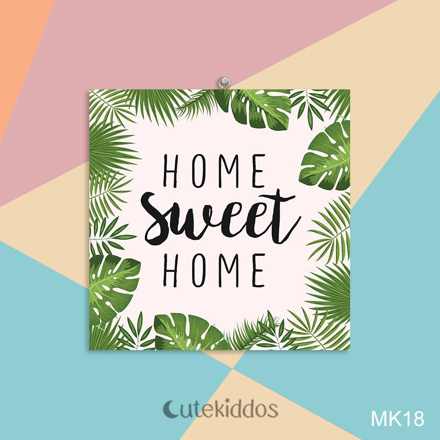 Tropical Home Sweet Home Wall Decor