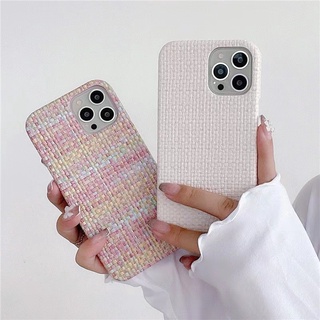 ☸₪﹍Case For Iphone เคส iphone 13 pro max เคสไอโฟน13 pro max Colorfull woven pattern