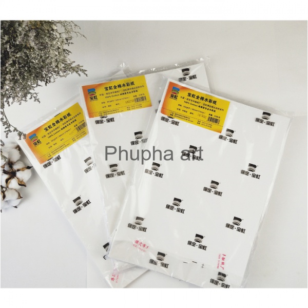 Baohong Simple package Academy กระดาษสีน้ำ 300g 【COD & READY STOCK】Phupha art