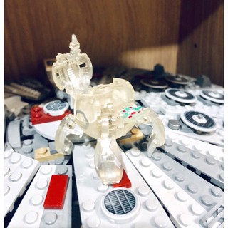 BAKUGAN BAKUCRYSTAL CLEAR TRANSLUCENT FENCER #บาคุกัน