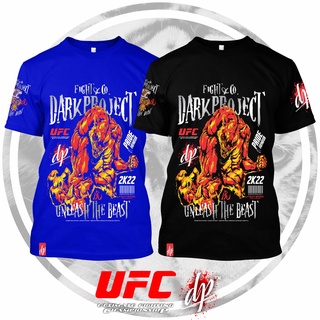 คอตต้อนคอกลมFightwear UFC MMA Unleash The Beast โดย Darkproject Fight &amp; Co. เสื้อยืด พรีเมี่ยม ขนาดใหญ่ 4XL 5XLS-5XL