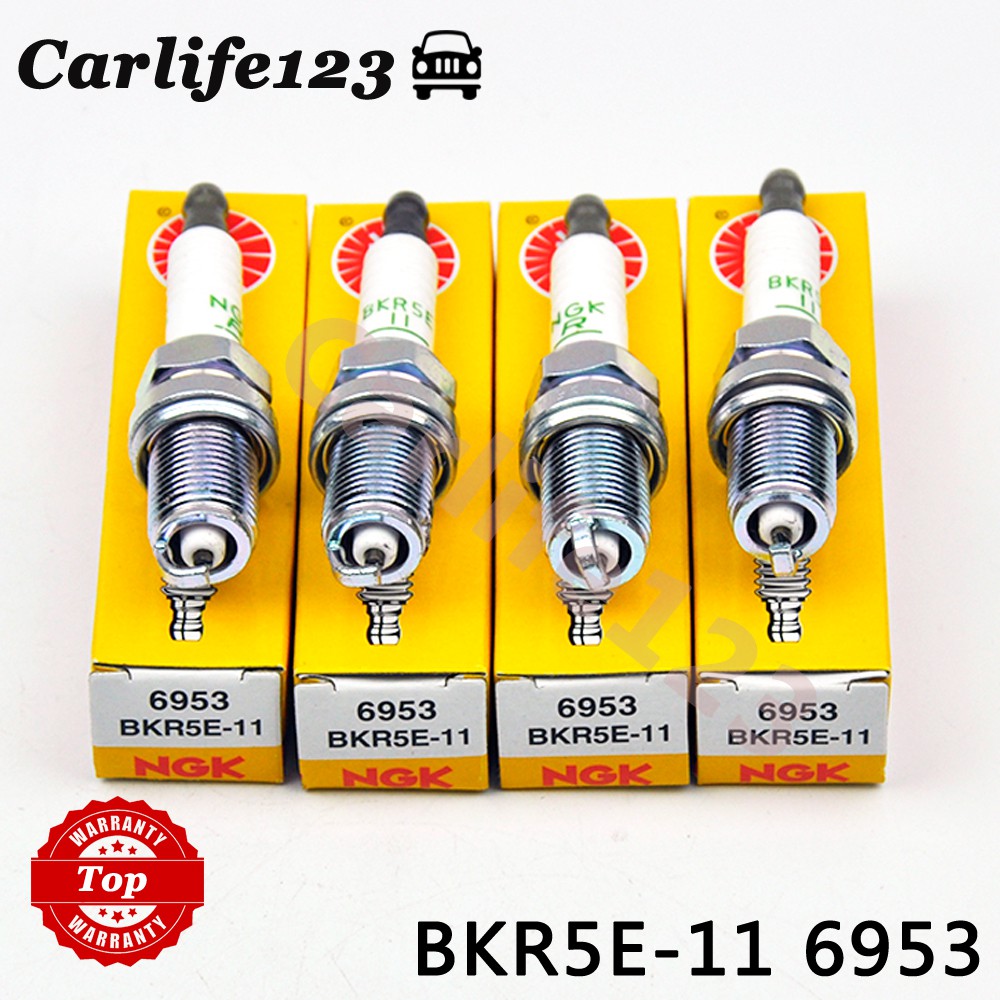 4 ชิ้น/เซ็ต BKR5E-11 6953 หัวเทียนสําหรับรถยนต์ส่วนใหญ่รุ่น