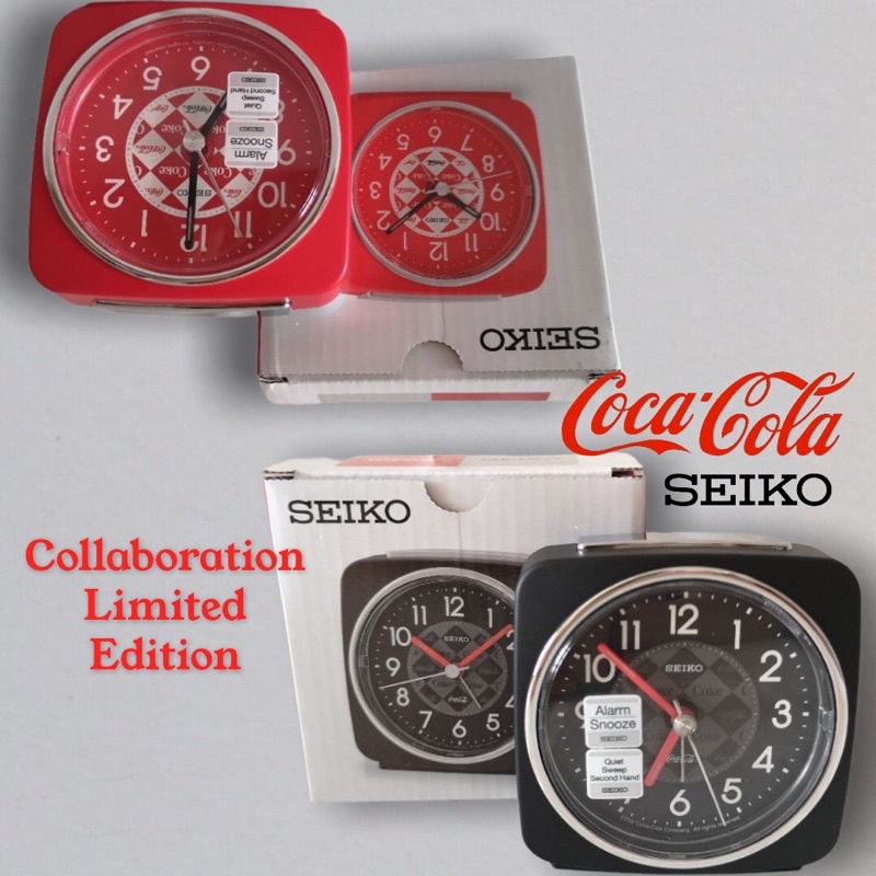 นาฬิกาปลุก Seiko + Coca-Cola