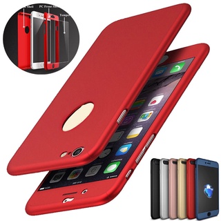 Case for iPhone 13 12 11 Pro Max 6 6s 7 8 + 6Plus 6sPlus 7Plus 8Plus X XS XR XSMax 360 Full Cover Protection Plastic Hard Casing