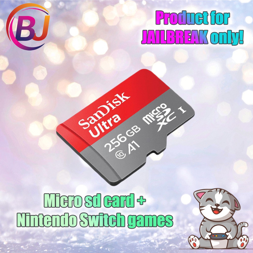 Nintendo Switch Jailbreak Micro sd card พร้อมติดตั้งเกมส์ (สำหรับเครื่องที่แปลงแล้วเท่านั้น