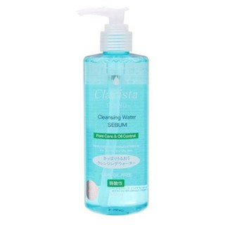 Clarista Tokyo Sebum Cleansing Water (Pore Care&amp;Oil Control) 300 mlคลีนซิ่ง วอเตอร์สูตรอ่อนละมุน เน้นกระชับรูขุมขน