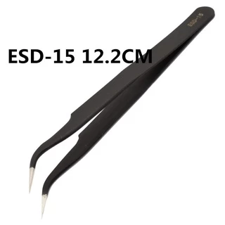ชุดแหนบสเตนเลส ป้องกันไฟฟ้าสถิตย์ 1.5 มม. สําหรับซ่อมแซมโทรศัพท์มือถือ ESD10 ESD11 ESD12 ESD13 ESD14 ESD15