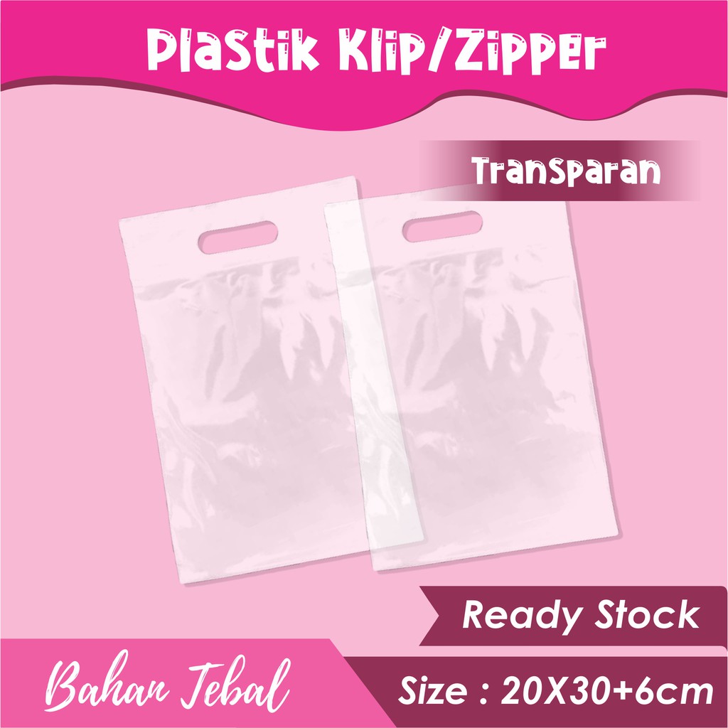 ZIPLOCK CLIP THICK CLOTHES PACKAGING (ขายปลีก) พลาสติก