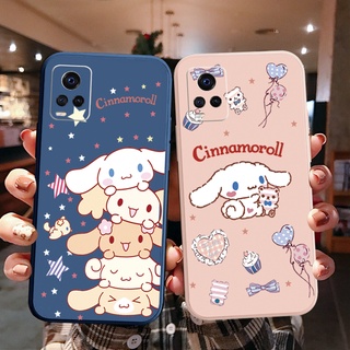 เคสโทรศัพท์มือถือ ขอบสี่เหลี่ยม ลาย Cinnamoroll สําหรับ VIVO T1X Y02S Y21 Y15A Y15S Y33S Y21T Y11S Y12S Y21A Y1S Y91C Y01