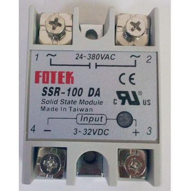 SSR-100DA 24V-380V 100A 250V 3-32V DC to AC Solid State Relay Module