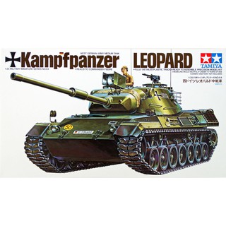 พลาสติก โมเดล ประกอบ TAMIYA สเกล 1/35 West German Army Medium Tank Kampfpanzer Leopard (35054)