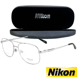 Nikon แว่นตารุ่น 1397 C-3 สีเงิน กรอบเต็ม ขาสปริง วัสดุ สแตนเลส สตีล Eyeglasses ทางร้านเรามีบริการรับตัดเลนส์