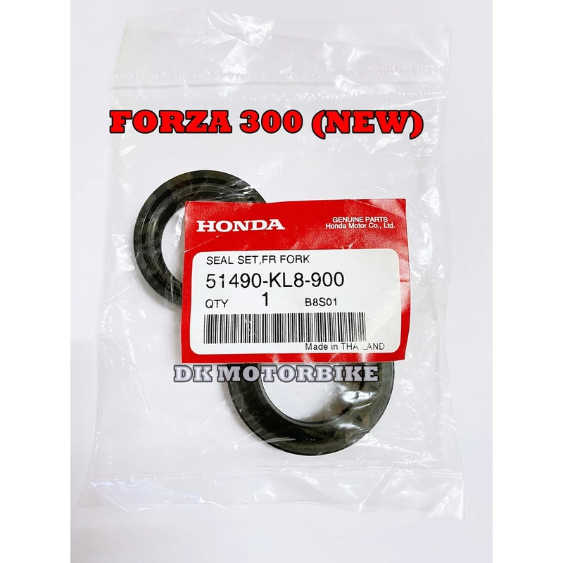 ซีลโช๊คหน้า FORZA300 (NEW), FORZA350 รับประกันของแท้เบิกศูนย์ 100% (1 ข้าง + ซีลกันฝุ่น) / 51490-KL8-900