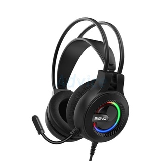 HEADSET (2.1) SIGNO HP-833 (BLACK) หูฟังเกมมิ่ง ประกัน 1Y หูฟัง หูฟังเกม หูฟังเกมส์เมอร์ หูฟังเล่นเกม หูฟังคอม