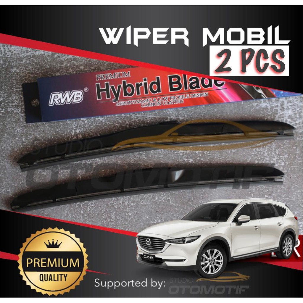 WIPER MAZDA CX8 CX 8 HYBRID RWB GRAPHITE / WIPER RWB MAZDA CX8 CX 8 2 ชิ้น