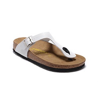 Birken Birkenstock รองเท้าแตะชายหาด สไตล์คลาสสิก สําหรับผู้ชาย และผู้หญิง สีขาว