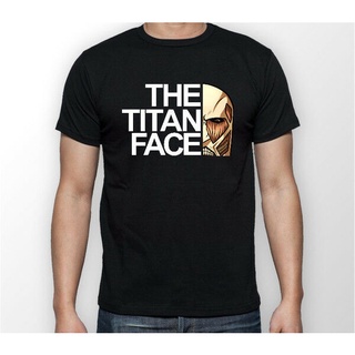 มาใหม่ เสื้อยืด ลาย The Titan Face Attack On Titan สําหรับผู้ชาย