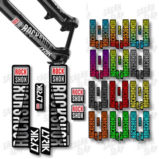 สติกเกอร์รูปลอก Rockshox Lyrik สําหรับตกแต่งส้อม