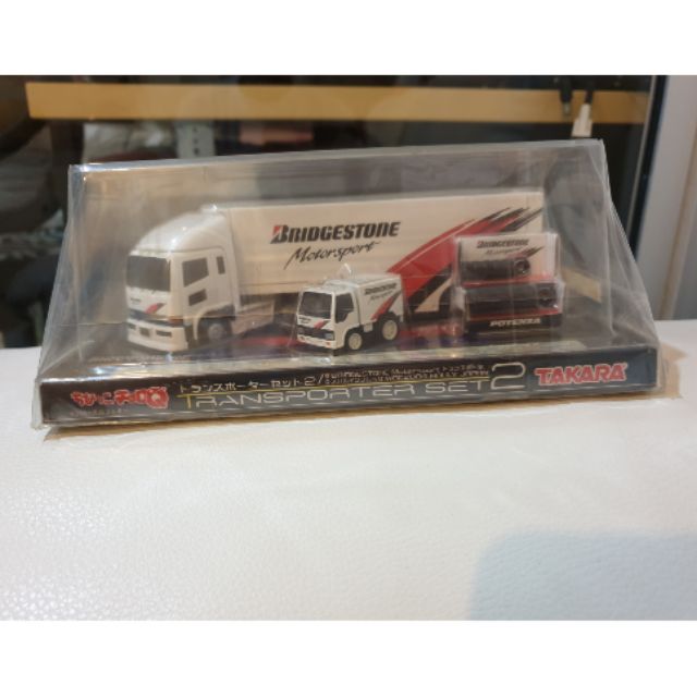 CHORO-Q TRANSPORTER SET [2] BRIDGESTONE Motorsport  ของใหม่แท้