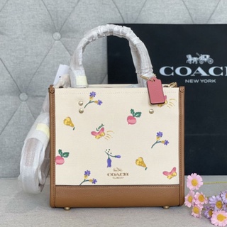 Coach Dempsey Tote 22 With Dreamy Veggie Print