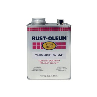 ทินเนอร์ RUST-OLEUM #641 1/4GL น้ำยาและตัวทำละลาย น้ำยาเฉพาะทาง วัสดุก่อสร้าง RUST-OLEUM 1/4GL #641 THINNER