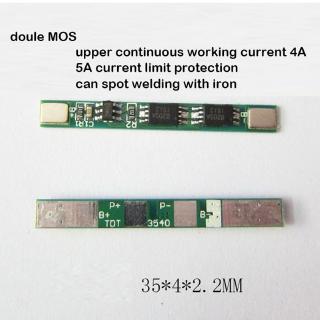 ลิเธียมแบตเตอรี่ ป้องกันโมดูล 1 วินาที 3.7 โวลต์ 18650 Li-ion Lipo  Doule 2 MOS PCB 3 ชิ้น