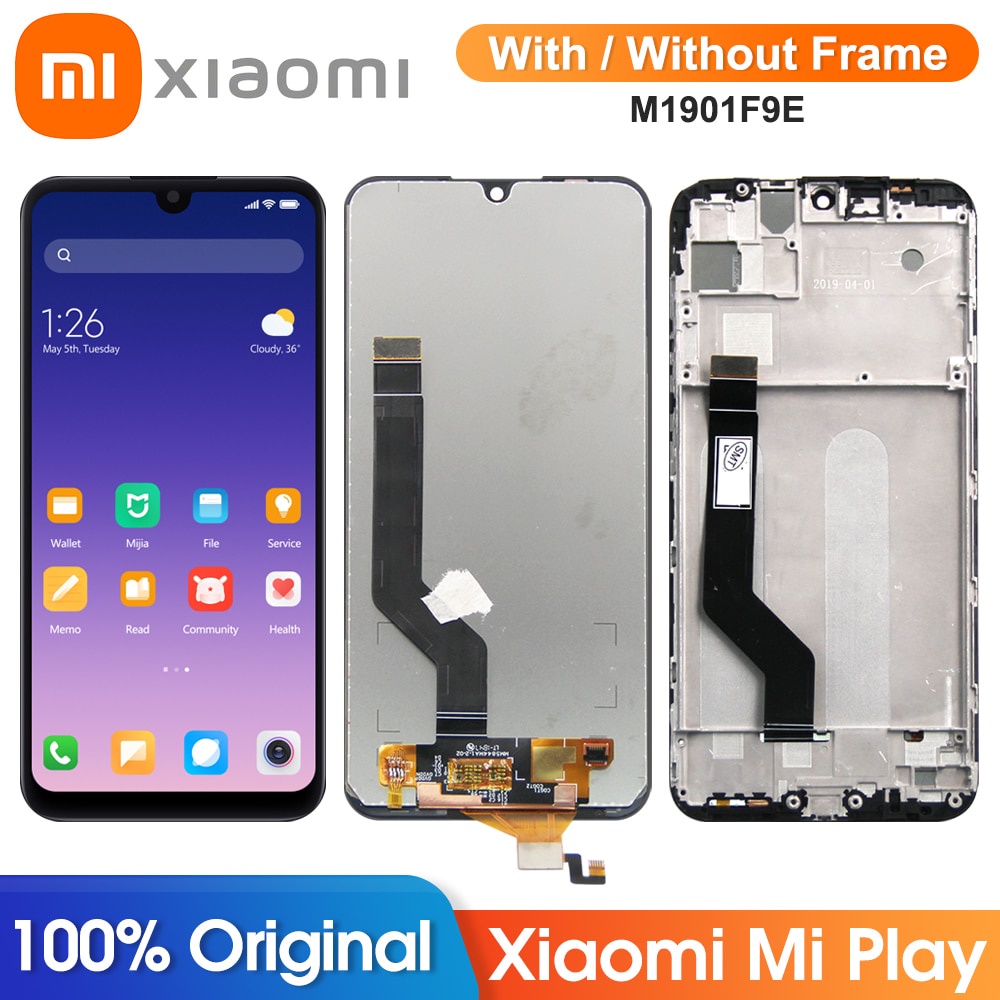 5.84 & 39; & 39; สําหรับ Xiaomi Mi Play จอแสดงผล LCD Touch Screen Digitizer Assembly สําหรับ Xiaomi 
