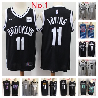 เสื้อกีฬาบาสเก็ตบอล ลายทีม NBA Brooklyn Nets Jerseys Kyrie Irving James Harden Star Jersey 10 สไตล์ สําหรับผู้ชาย 01