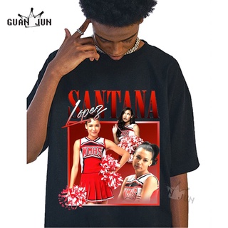 เสื้อยืดผ้าฝ้ายCOTTON เสื้อยืด พิมพ์ลาย Santana Lopez ทรงหลวม สําหรับแฟนคลับS-5XL