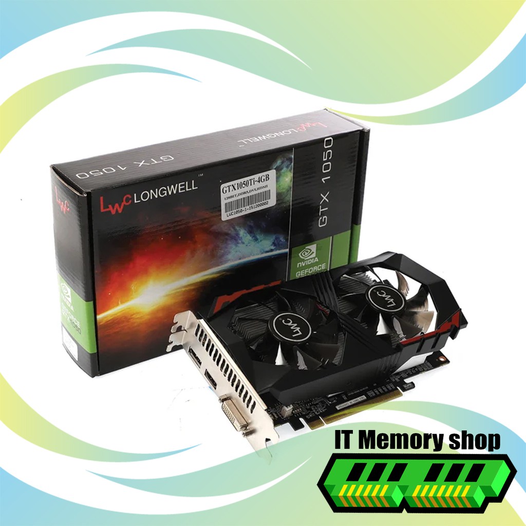 การ์ดจอราคาคุ้มค่า LONGWELL GEFORCE GTX 1050Ti 4 GB DDR5 สินค้ามือหนึ่งแท้ มีประกันศูนย์ !!!