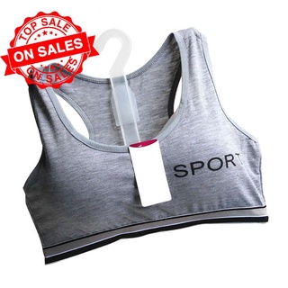 【COD】สปอร์ตบรา เสื้อกล้าม สีพื้น ไม่มีโครงเหล็ก ถอดได้ ฟองน้ํา I0O4