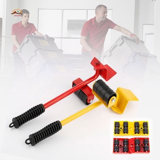 UHSSM 5pcs Heavy Object Mover Set Portable Move Handling Tool for Furnitures Fish Tank @TH