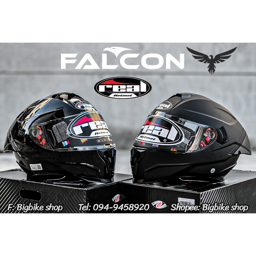 หมวกกันน็อค Real รุ่นใหม่ล่าสุด REAL FALCON RAGING