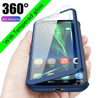 OPPO A5S/A7/A1/A83/A3S/F1S/F5/F7/F9/F11/F11Pro Oppo A37/A37F 360 Coverage case with Tempered Glass