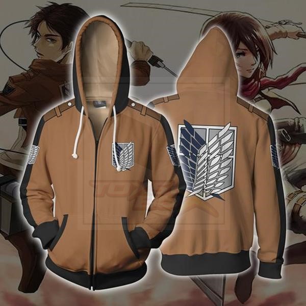 ⚔เสื้อฮู้ด 3D Cosplay ผ่าพิภพไททัน Attack on Titan Soldier Attack on Titan (ผ้า Polyester)💯