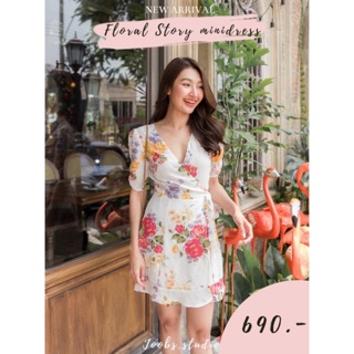 JOOBS FLORAL STORY MINIDRESS