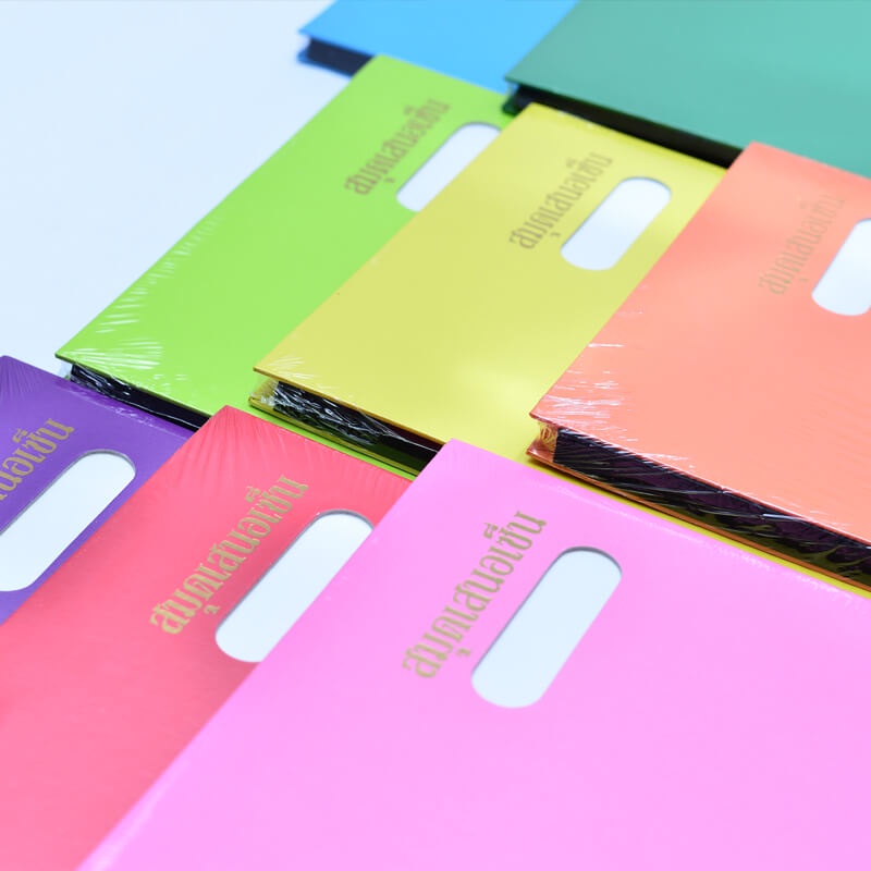 [ สินค้าพร้อมส่ง ]แฟ้มเสนอเซ็นปกเคลือบมัน สีสด คละสี